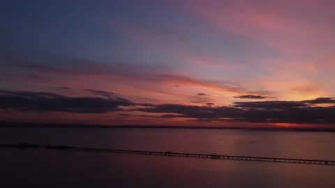 Southend seafront and pier by drone, 4K UHD Video stock 170327630