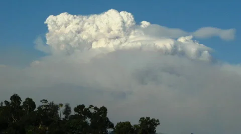 Southern California Fire Cloud Stock Footage 507778