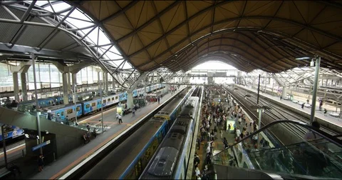 Southern Cross Station Stock Footage