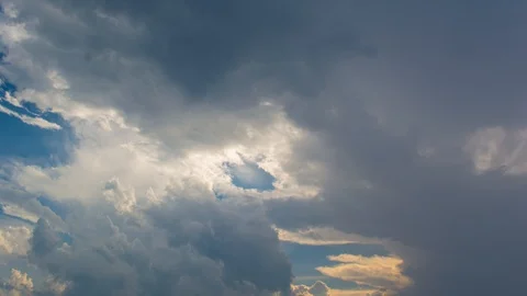 Southern Georgia Sky, Cloud Only Time Lapse, Timelapse, Time-Lapse, 4K Stock Footage 128937608