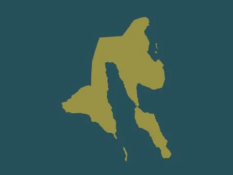 Southern Leyte, Philippines. Solid color shape Stock Illustration