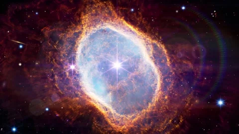 Southern Ring Nebula 4k, James webb spac... | Stock Video | Pond5