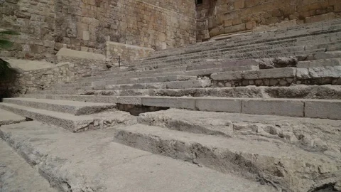 Southern Steps of Temple-Pan up to right Vídeos de archivo 113647267