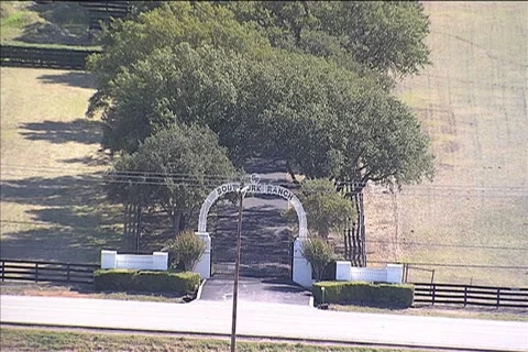 Southfork Ranch Flyover Stock Footage 42603287