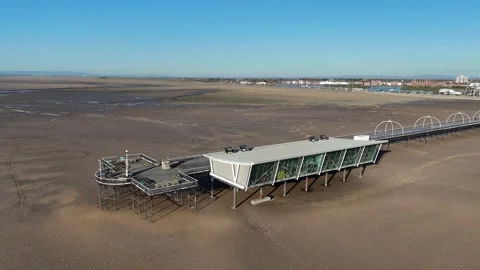 Southport Pier Orbiting Stock Footage 333795613
