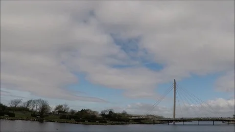 Southport, view of the bridge Stock Footage 77863722