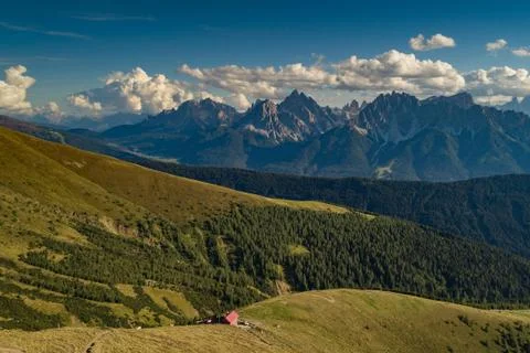 Southtyrol / Italy / Dolomites / Alps / Unesco / Bonnerhütte / Three Peaks Stock Photos