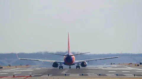 Southwest Airlines Plane Taking Off Stock Footage 308762978