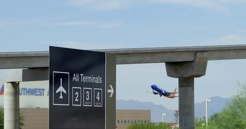 SouthWest Airplane Stock Footage 98668733