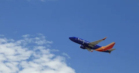 SouthWest Airplane Stock Footage 98669306