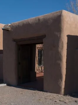 Southwest rustic Entry way close up. Stock Photos