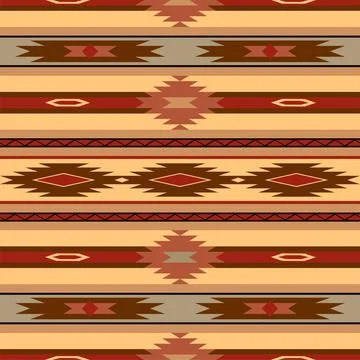Southwestern design in a seamless repeat pattern Illustrazione stock