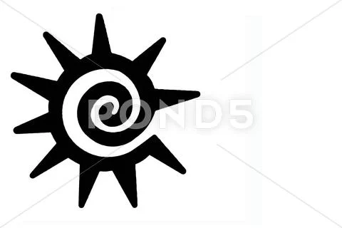 Soutwestern sun symbol Stock Photos