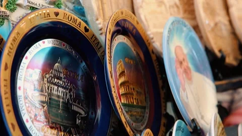 Souvenir counter 3 Video stock 336023859