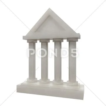 Souvenir of Greek temple Stock Illustration