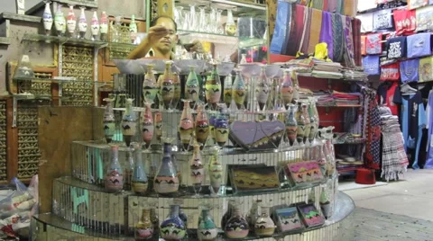 Souvenir shop Stock Footage 895658
