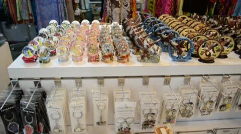Souvenir shop 스톡 동영상 25425502