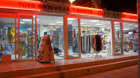 Souvenir shop Stock Footage 40705662