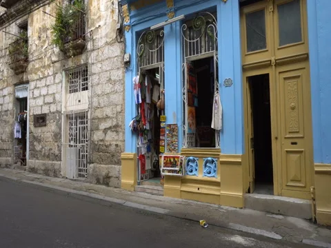 Souvenir shop in Havana Stock Footage 70853653