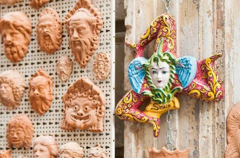 Souvenirs from Sicily Stock Photos