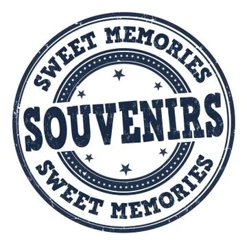 Souvenirs stamp Stock Illustration