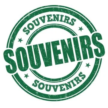 Souvenirs stamp Stock Illustration