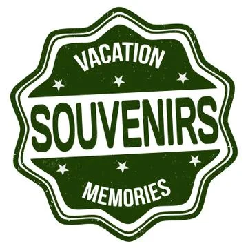 Souvenirs stamp Stock Illustration