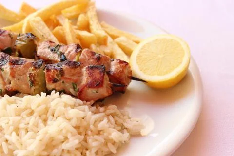 Souvlaki Foto stock