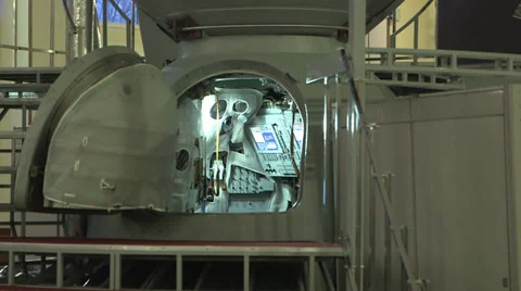 Souz simulator hatch Stock Footage 34811209