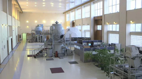Souz simulator wide shot from high position Stock Footage 34812256