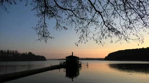 Sövde, Skåne, Sweden, Lake Stock Footage 219850586