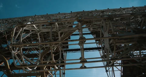 Soviet abandoned missile defense radar Stock Footage 138992863