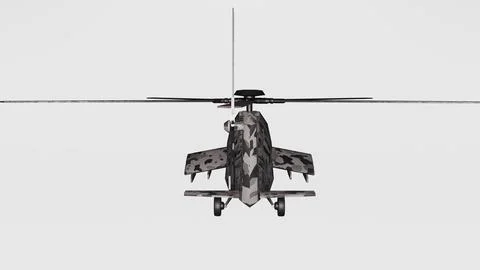 Soviet Air Force Helicopter 1 Stock Illustration