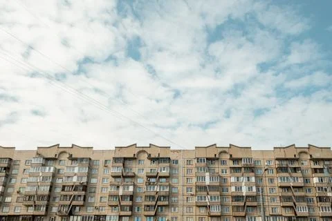 Soviet architecture against the sky Foto stock