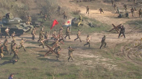 Soviet army Stock Footage 34390021