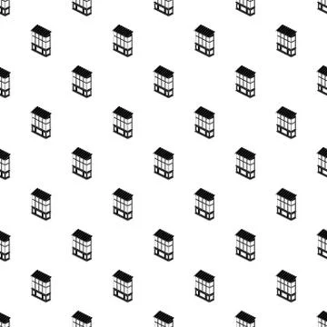 Soviet balcony pattern seamless Illustrazione stock