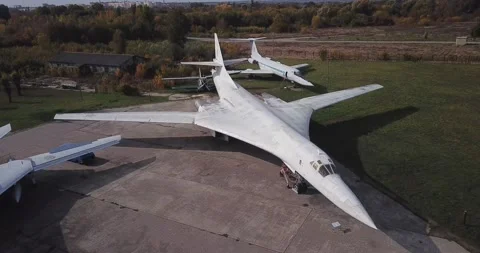 Soviet bomber Tu-140 01 Video stock 169002843