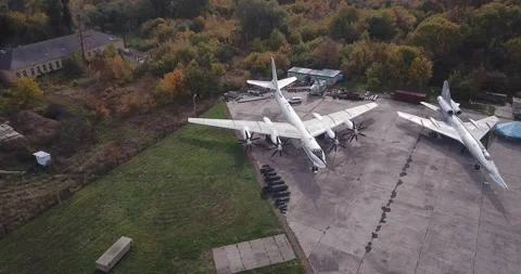 Soviet bomber Tu-95 01 Video stock 169002983