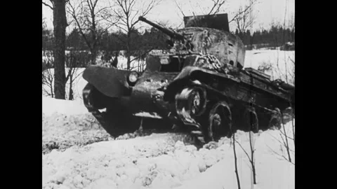 Soviet BT tanks Stock Footage 172204395
