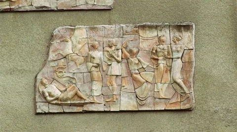 Soviet building exterior Stock Footage 62910161