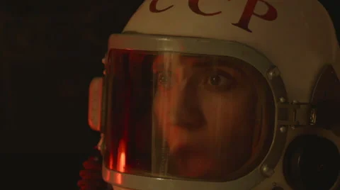 Soviet Cosmonaut in Pain Stock Footage 65257926
