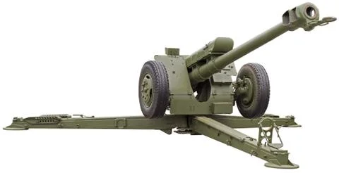Soviet D-30 howitzer Stock Photos