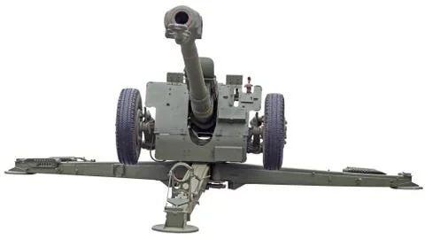 Soviet D-30 howitzer Stock Photos