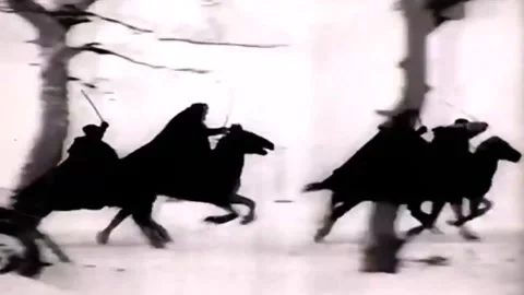 Soviet defense operations during Moscow winter battle 스톡 동영상 330263936