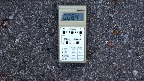Soviet dosimeter shows an increased leve... | Stock Video | Pond5