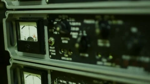 Soviet Electronic Radio Device with Buttons, Dials and Knobs 動画素材 293745703