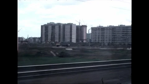 Soviet Era Apartment Blocks Stock Footage 278350575