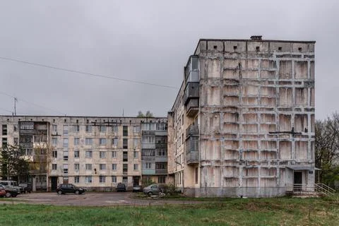 Soviet-era Apartment Blocks Stock Photos