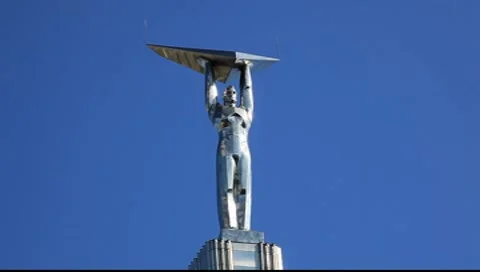Soviet era monument to the Aerospace Industry 動画素材 7905216