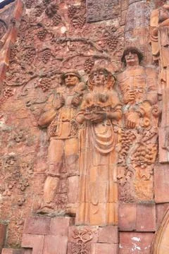 Soviet era reliefs representing Stock Photos